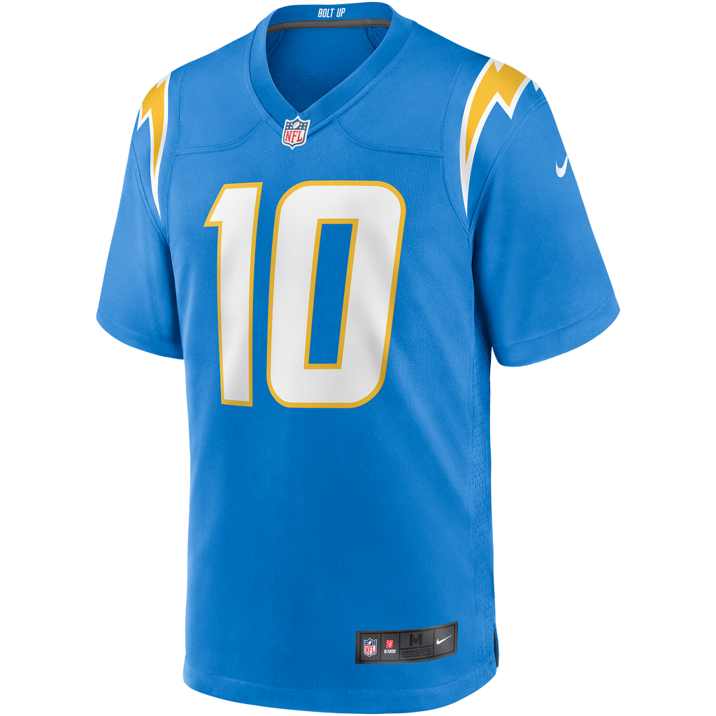 Los Angeles Chargers Justin Herbert Powder Blue Player Game Jersey