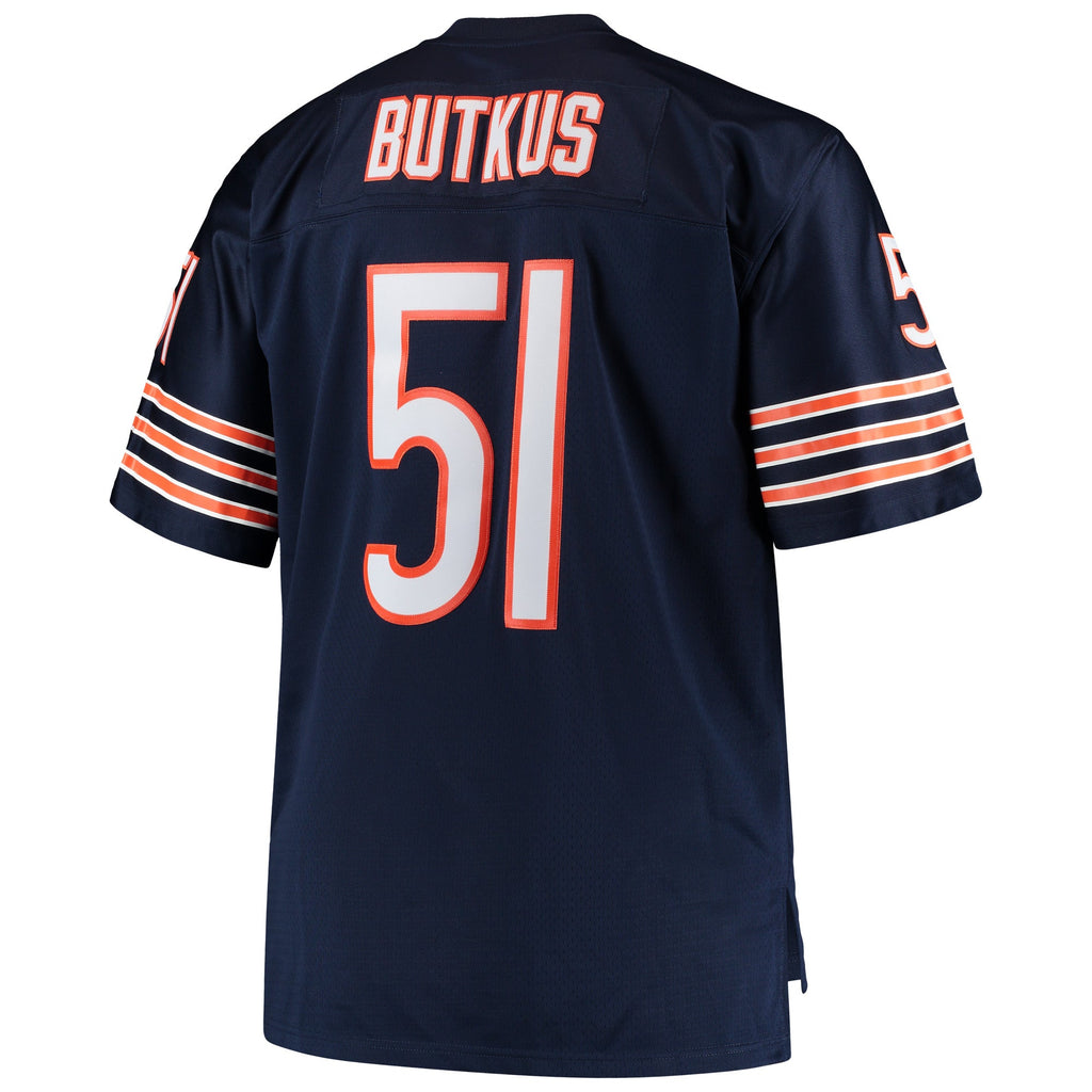 Chicago Bears Dick Butkus Navy Big & Tall 1966 Retired Player Replica Jersey