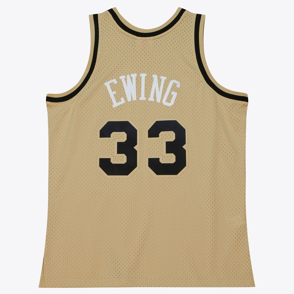 New York Knicks Patrick Ewing 1991 Swingman Jersey - Khaki