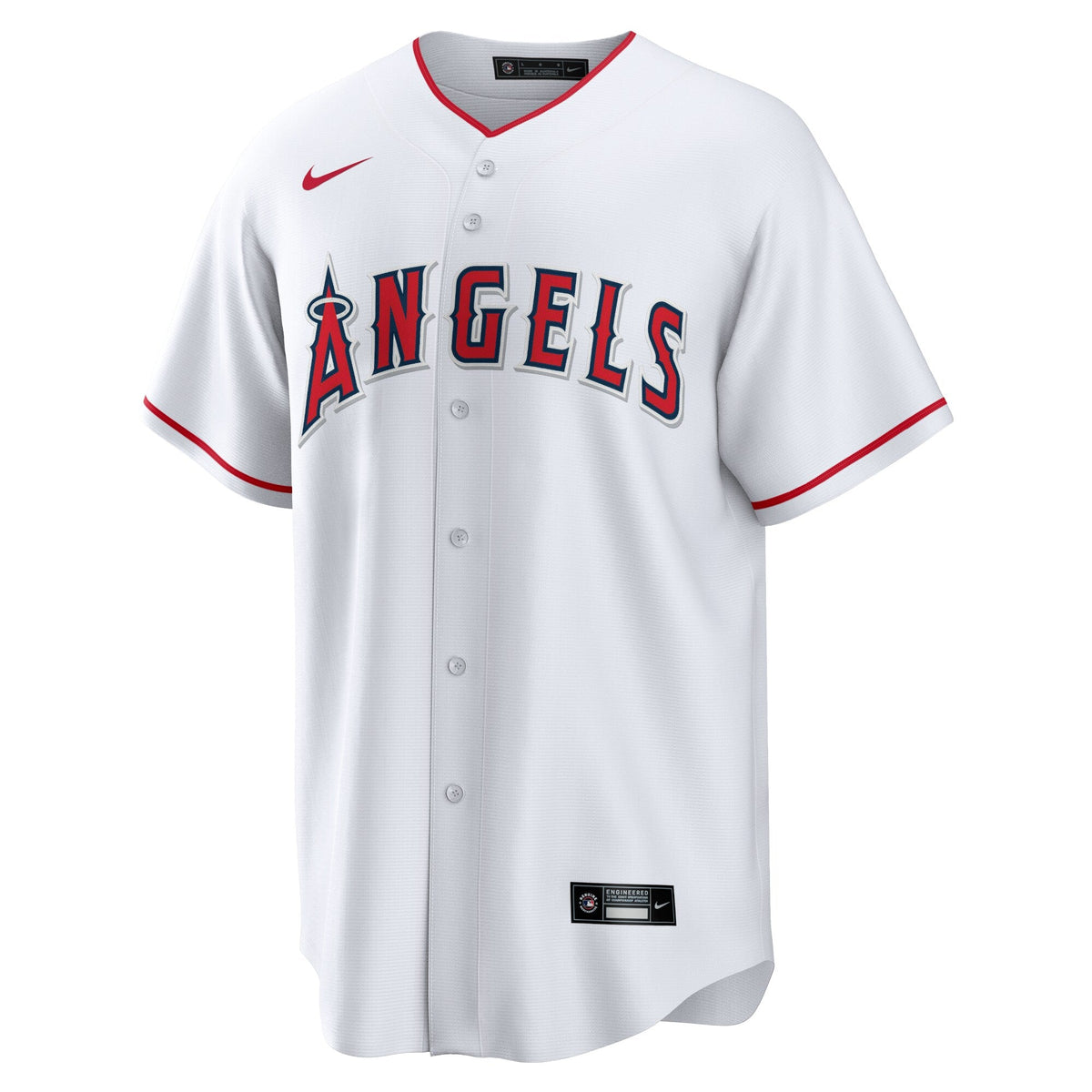 Los Angeles Angels Mike Trout White Home Replica Player Name Jersey