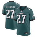 Philadelphia Eagles Quinyon Mitchell Midnight Green Team Game Jersey