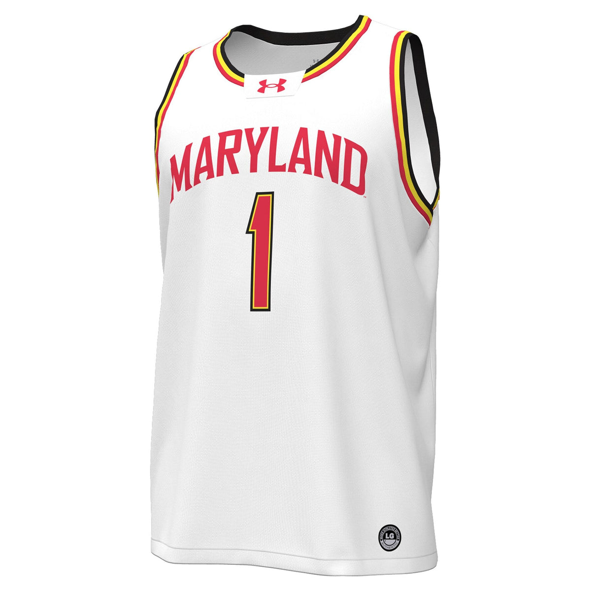 #1 Maryland Terrapins Replica Basketball Jersey - White