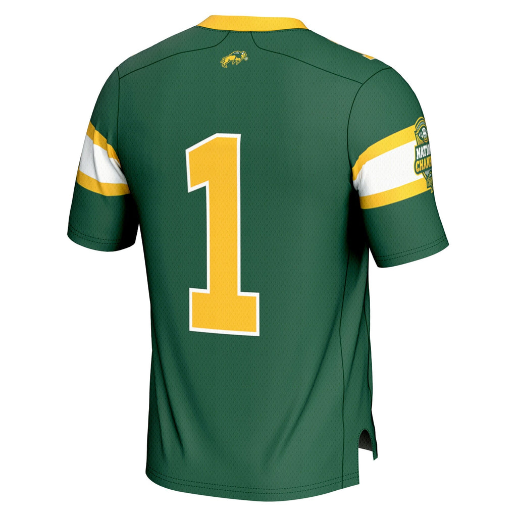 #1 NDSU Bison 2024 NCAA FCS Football National Champions Lightweight Fashion Jersey - Green