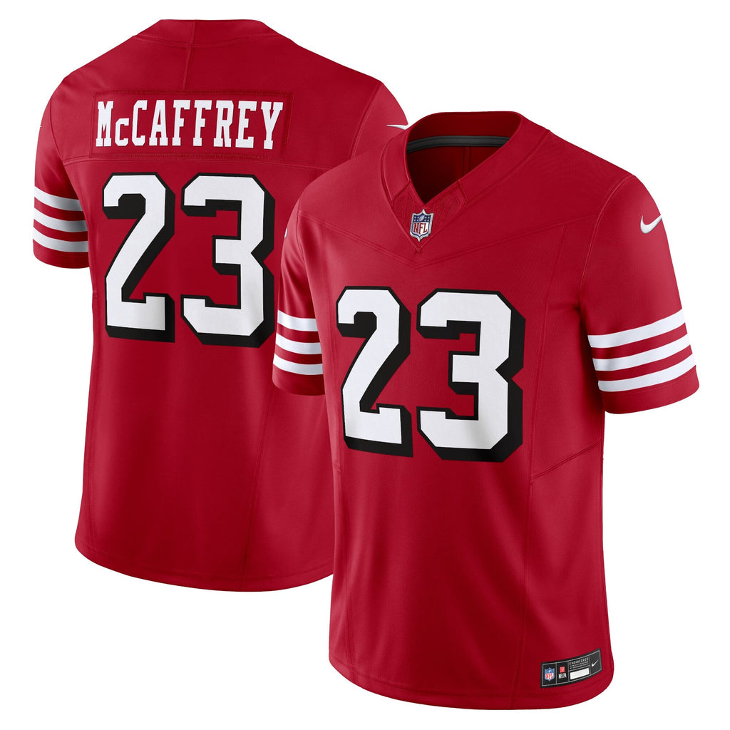 San Francisco 49ers Christian McCaffrey Scarlet Vapor F.U.S.E. Limited Jersey