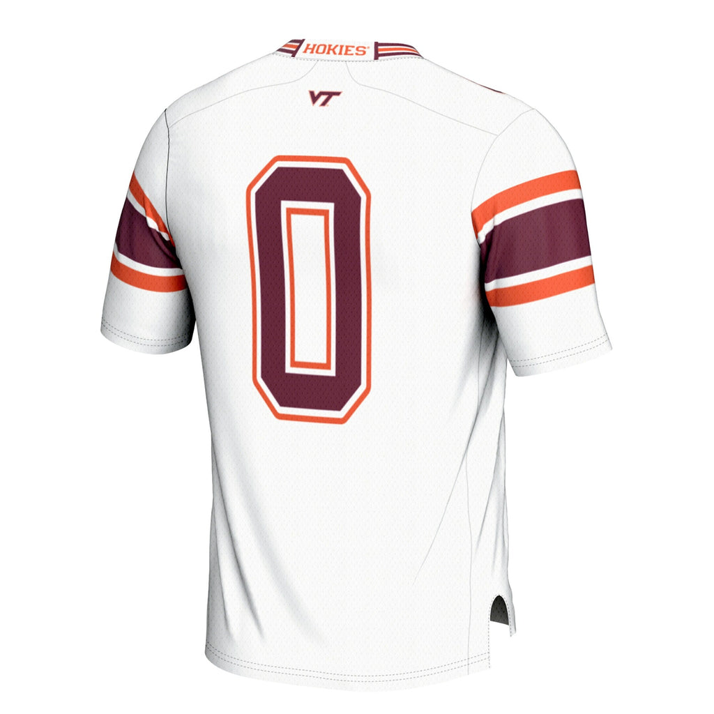 #0 Virginia Tech Hokies Football Jersey - White