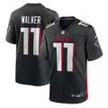 Atlanta Falcons Jalon Walker Black Team Game Jersey
