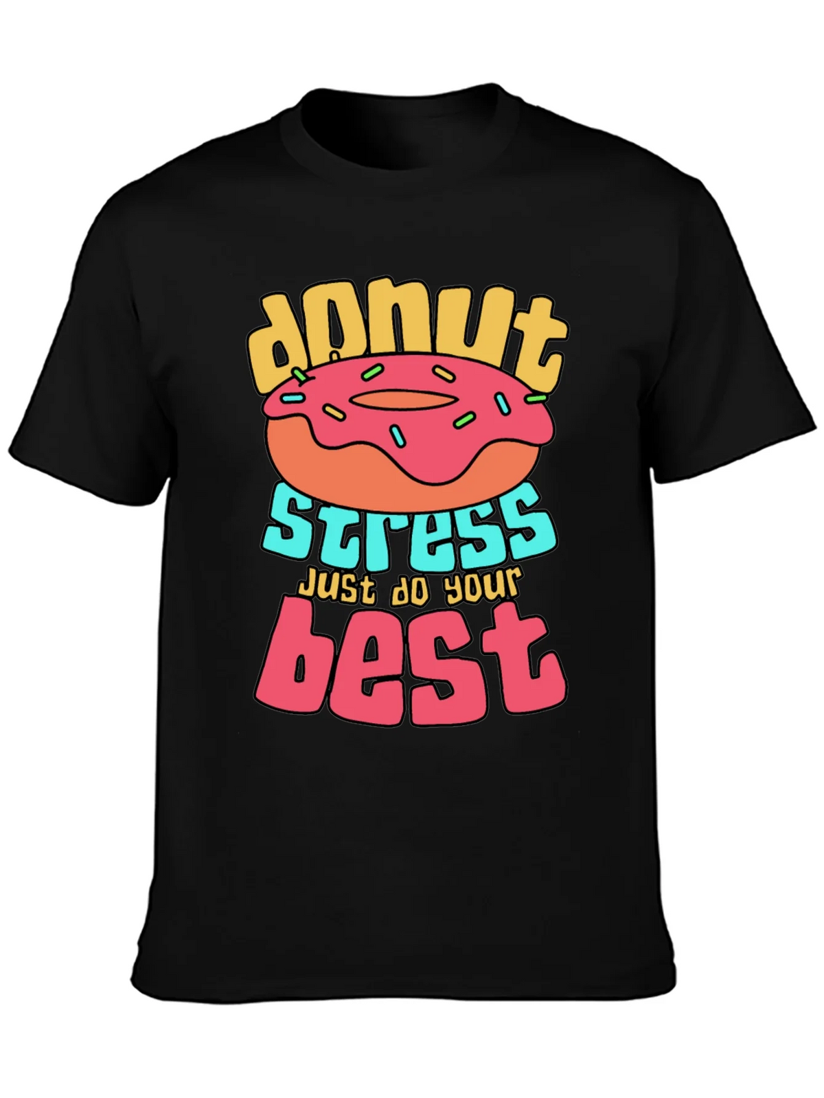 Donut Stress T-Shirt Graphic Tee