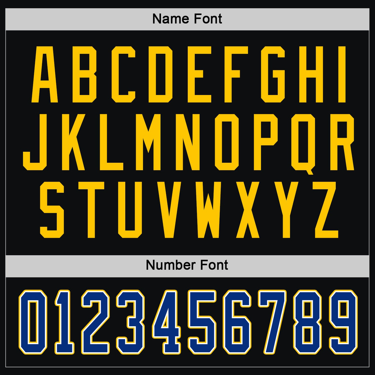 Custom Hockey Jersey - Black Royal-Gold
