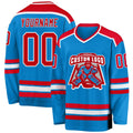 Custom Hockey Jersey - Blue Red-White