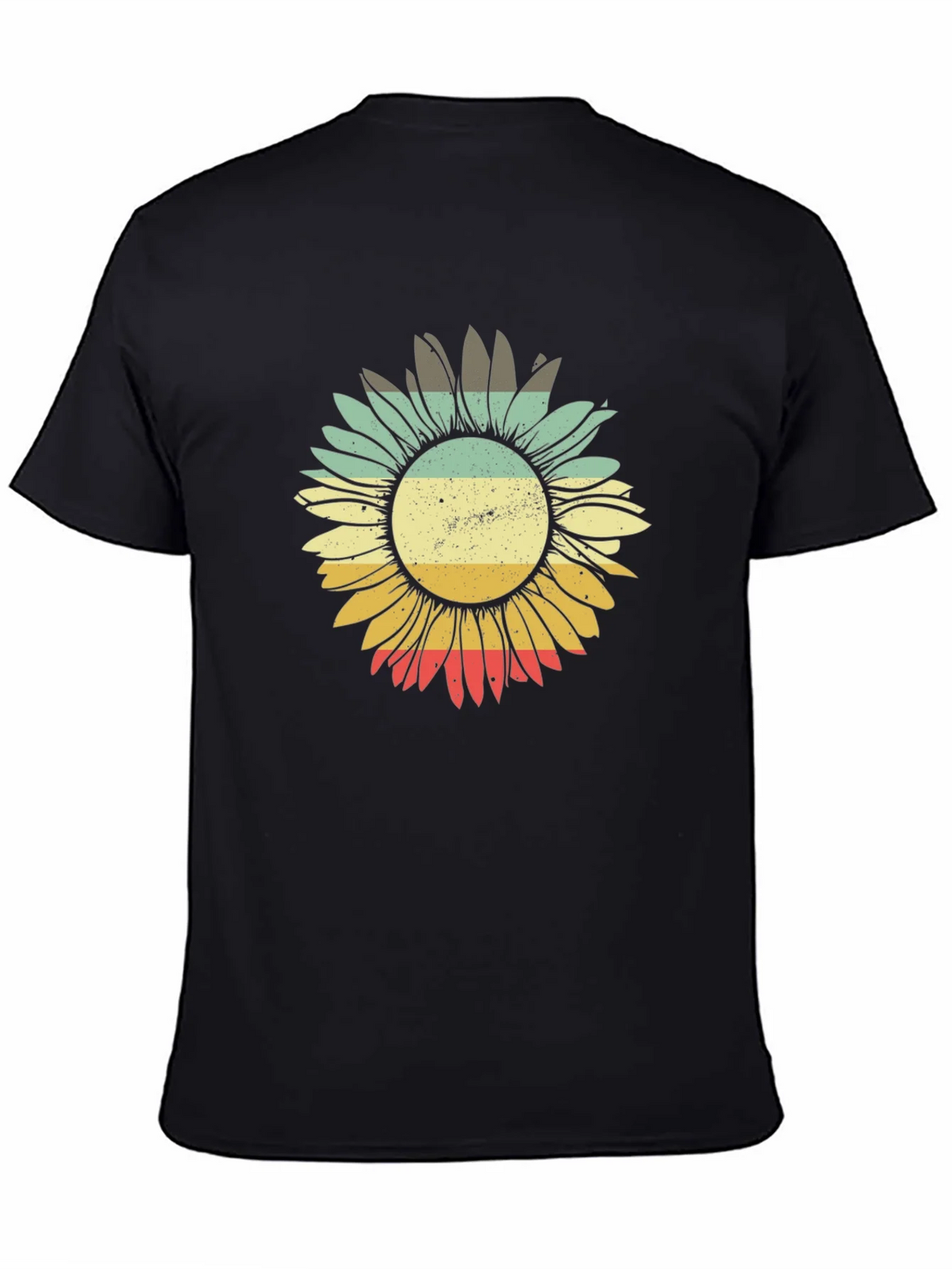 Retro Sunflower Graphic Tee - Comfort Fit