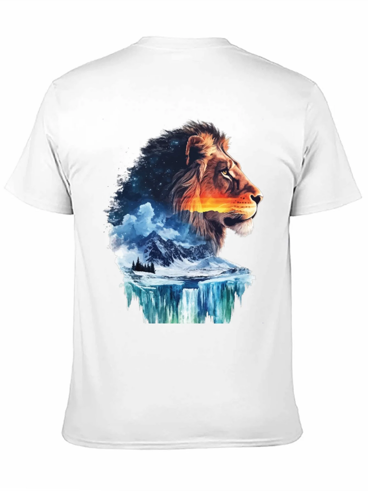 Lion Nature T-Shirt - Mens Graphic Tee