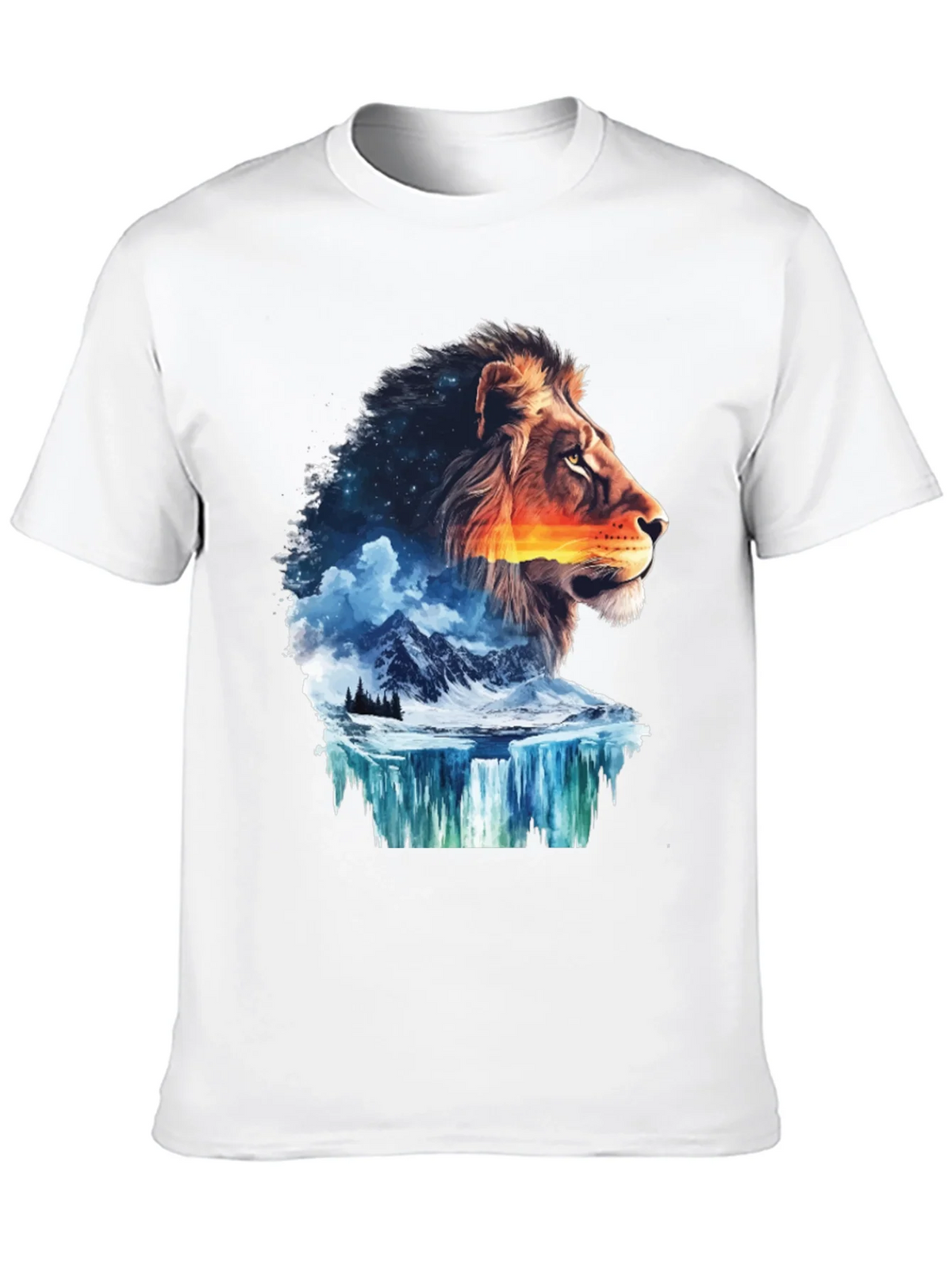 Lion Nature T-Shirt - Mens Graphic Tee