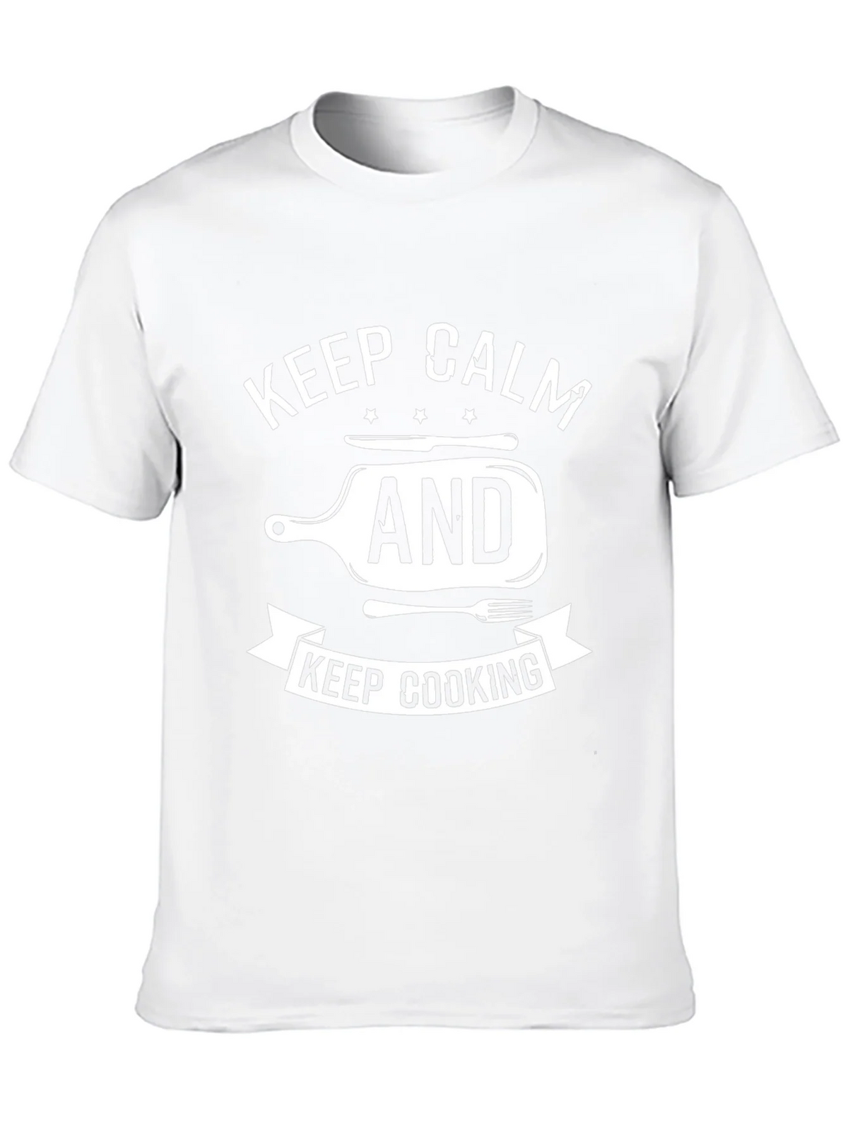 Keep Calm and Keep Cooking T-Shirt - Black