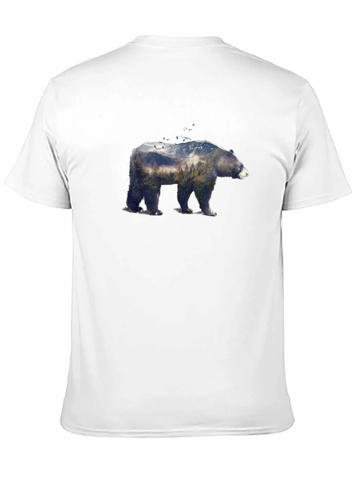 Bear Forest Graphic Tee - Nature Inspired Design