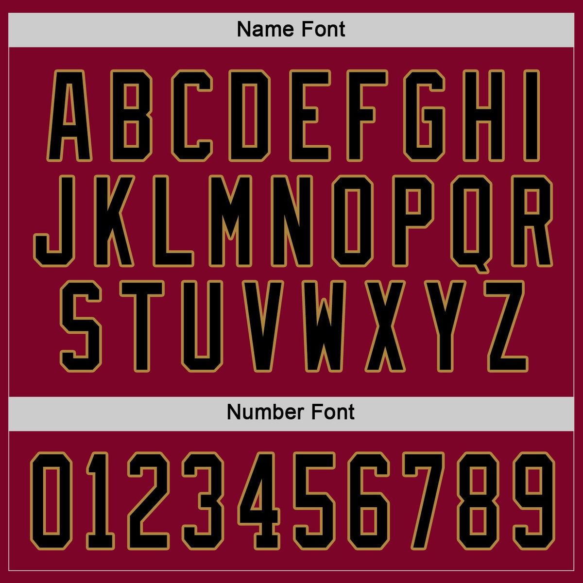 Custom Hockey Jersey - Maroon Black-Old Gold