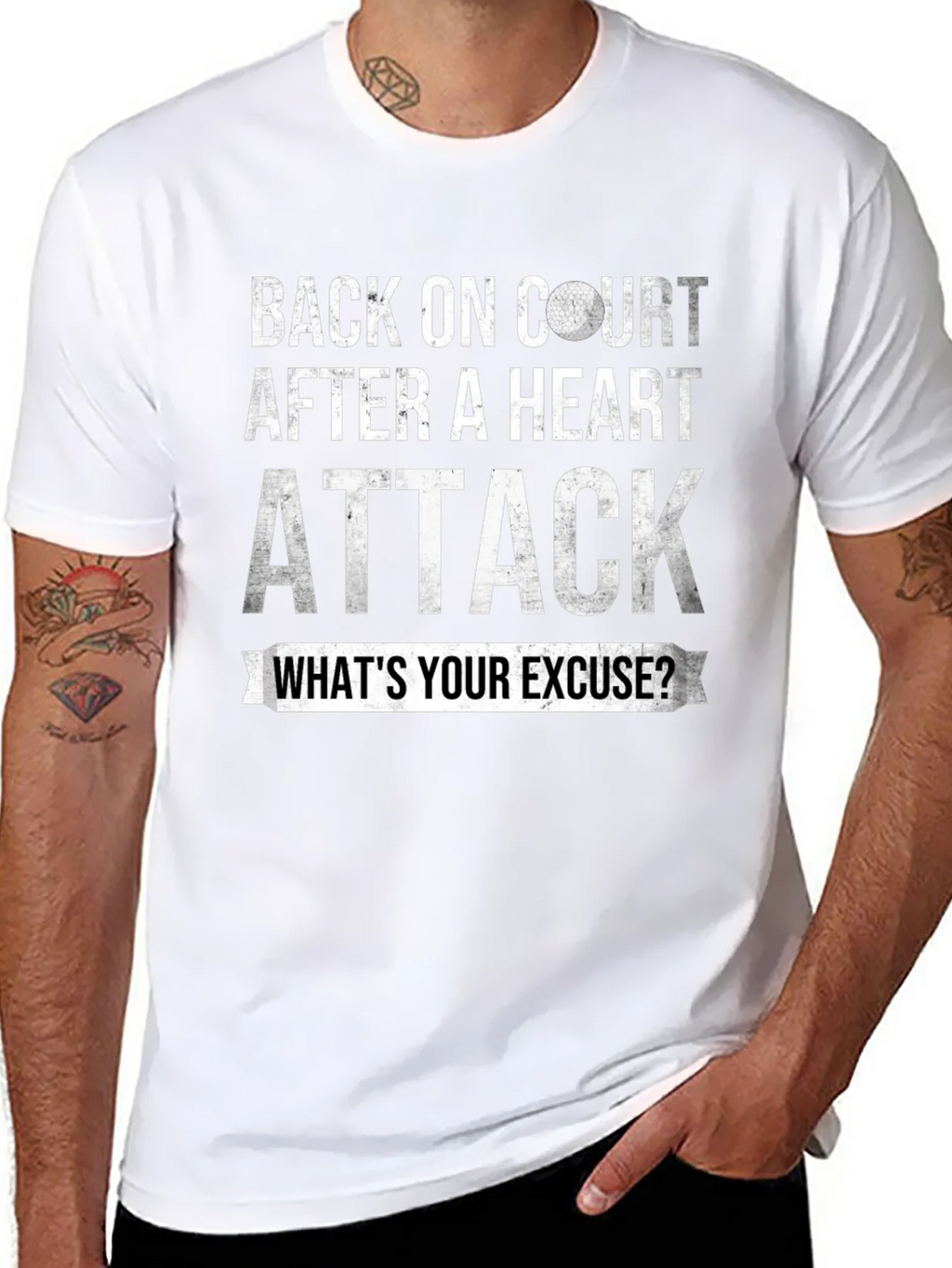 Back on Court Heart Attack T-Shirt