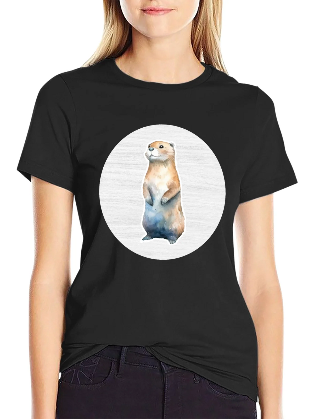 Cute Otter Graphic Tee