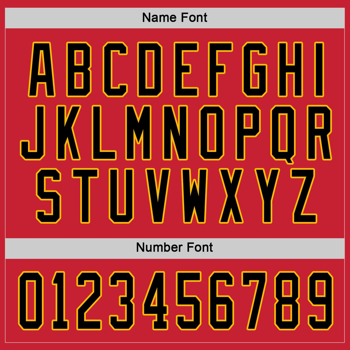 Custom Hockey Jersey - Red Black-Gold