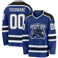 Custom Hockey Jersey - Royal White-Black