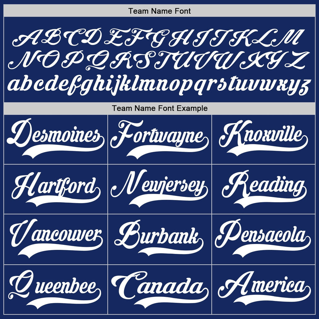 Custom Hockey Jersey - Royal White