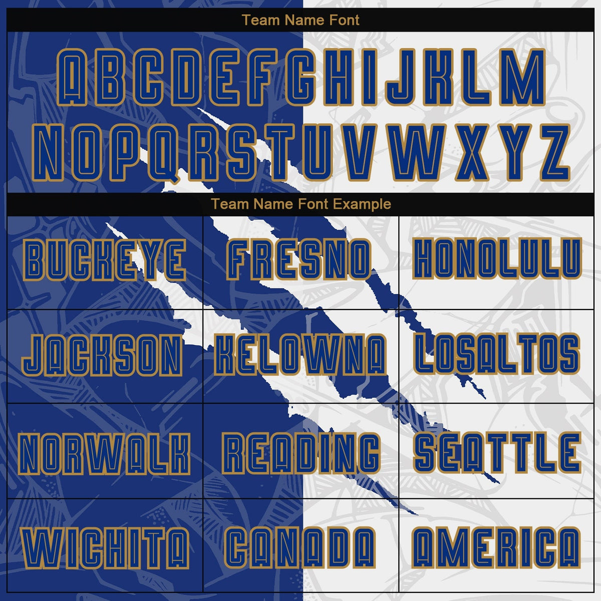 Custom Soccer Jersey - Graffiti Pattern Royal White-Old Gold Scratch Sublimation Uniform