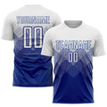 Custom Soccer Jersey - Royal White Sublimation Uniform