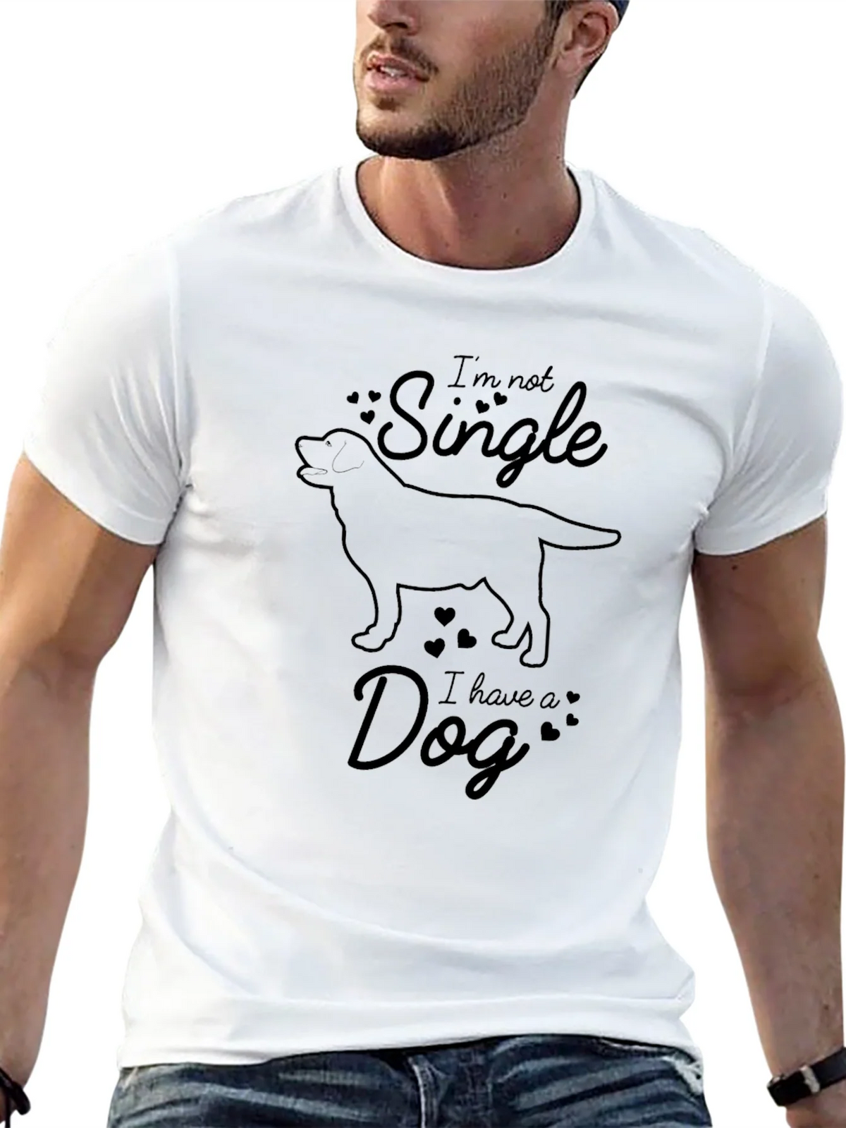 Im Not Single I Have A Dog Graphic Tee