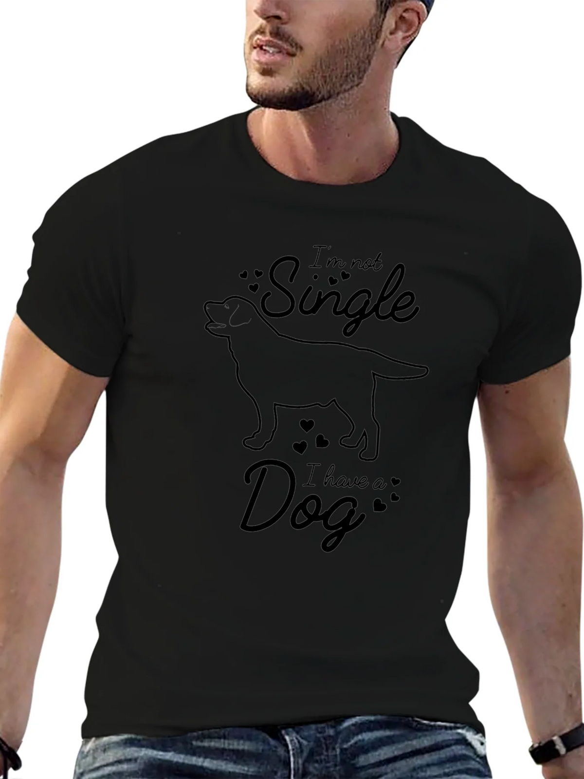 Im Not Single I Have A Dog Graphic Tee