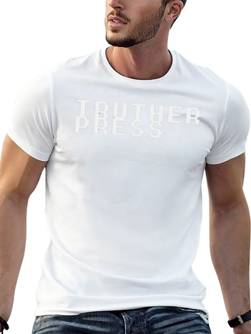 Truther Press Graphic Tee - Bold Pixel Design