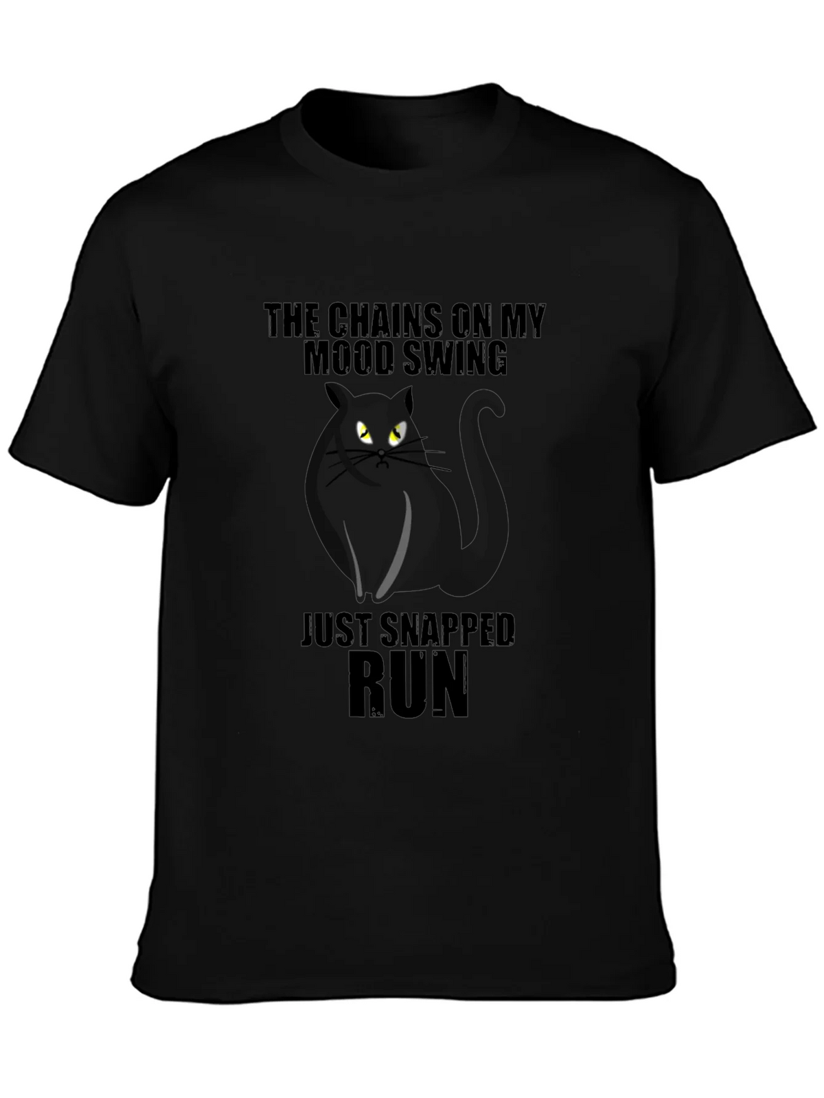 Mood Swing Cat Graphic T-Shirt