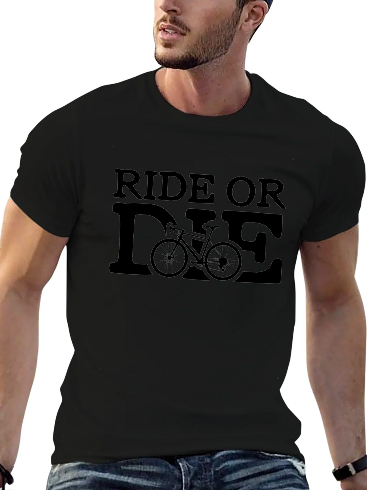 Ride or Die Bicycle Graphic T-Shirt