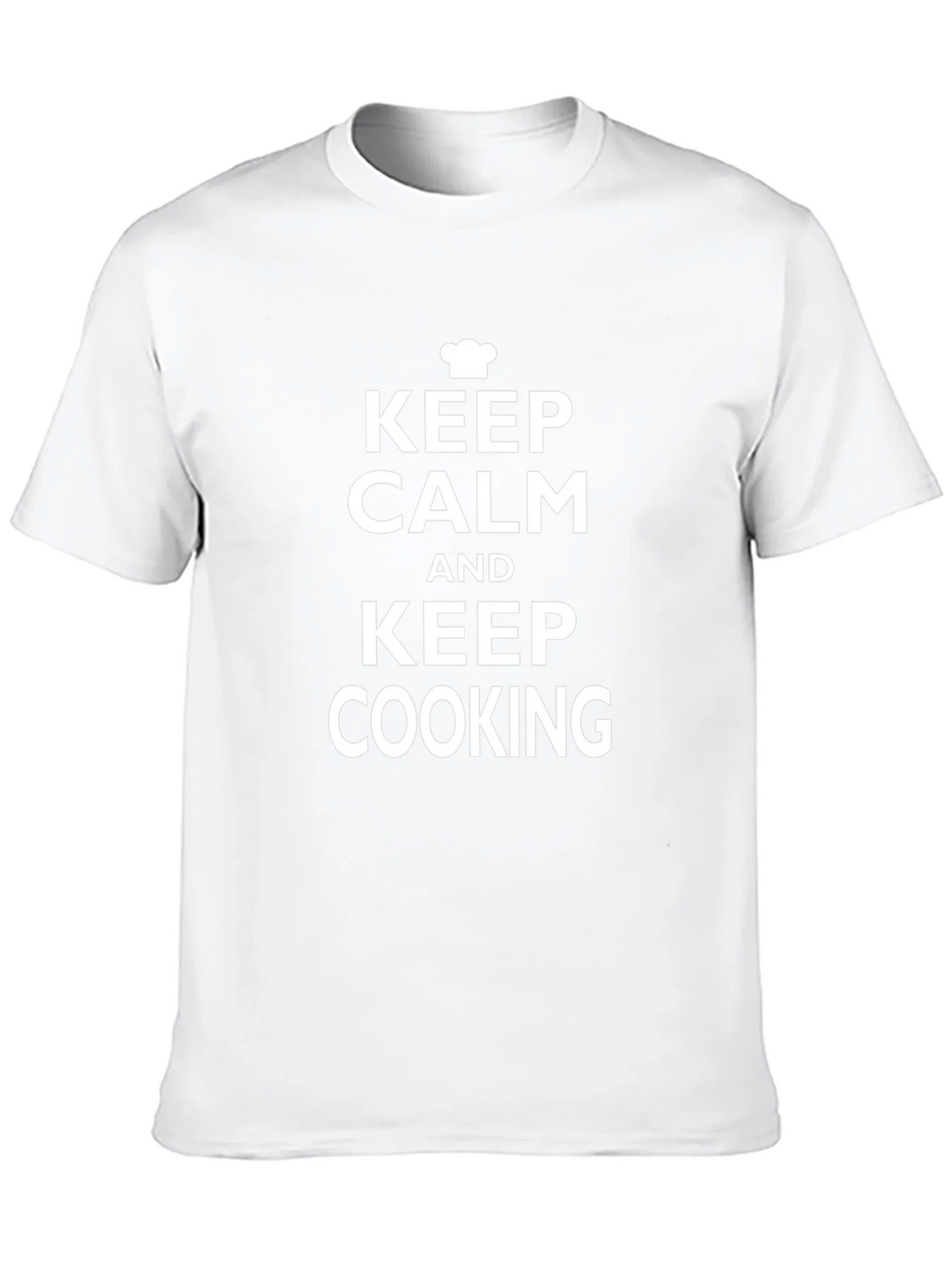 Keep Calm and Keep Cooking Black T-Shirt