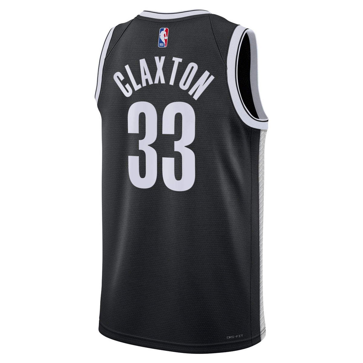 Brooklyn Nets Icon Edition Swingman Jersey - Black - Nic Claxton