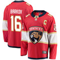 Florida Panthers Aleksander Barkov Red Captain Patch Home Breakaway Jersey