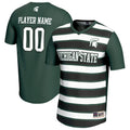 Michigan State Spartans Collegiate Soccer NIL Pick-A-Player Fashion Jersey - Green/Black