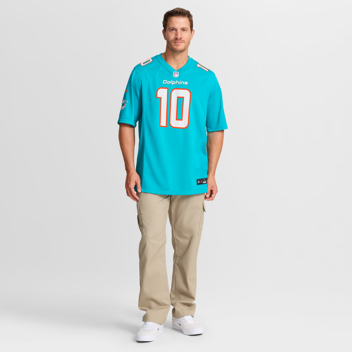 Miami Dolphins Jacob Rodriguez Aqua Game Jersey