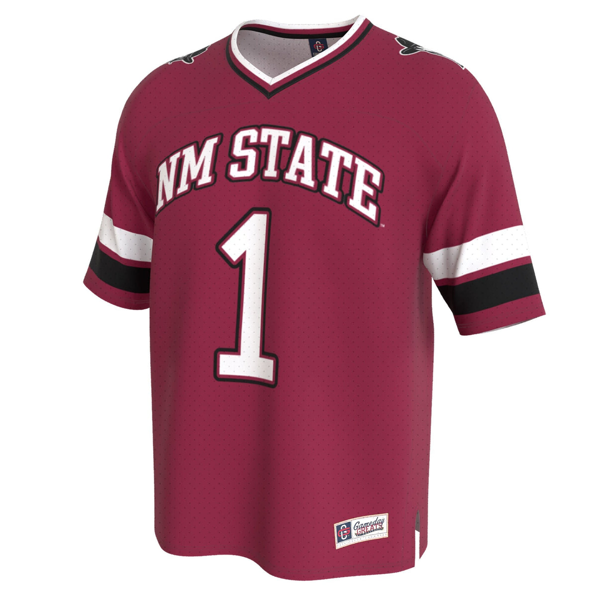 New Mexico State Aggies Lightweight Collegiate Football Fashion Jersey - Crimson