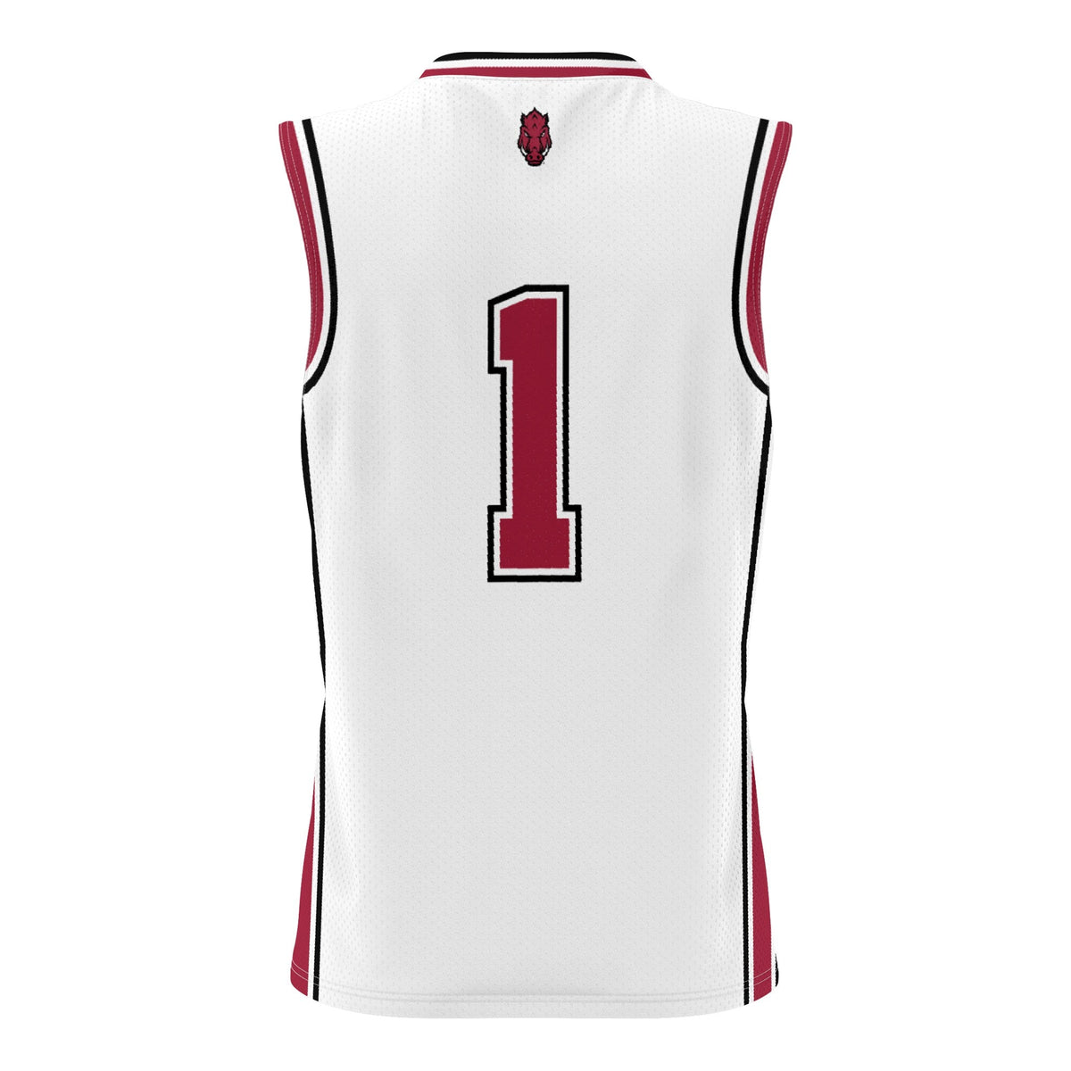#1 Arkansas Razorbacks Lightweight Basketball Jersey - White