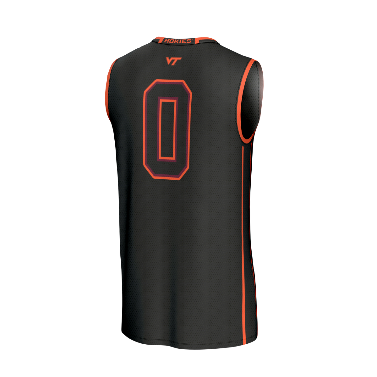 #0 Virginia Tech Hokies Lightweight Collegiate Basketball Fashion Jersey - Black