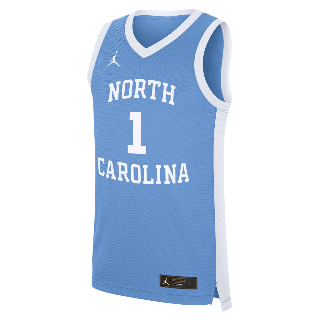#1 North Carolina Tar Heels Alternate Replica Jersey - Carolina Blue