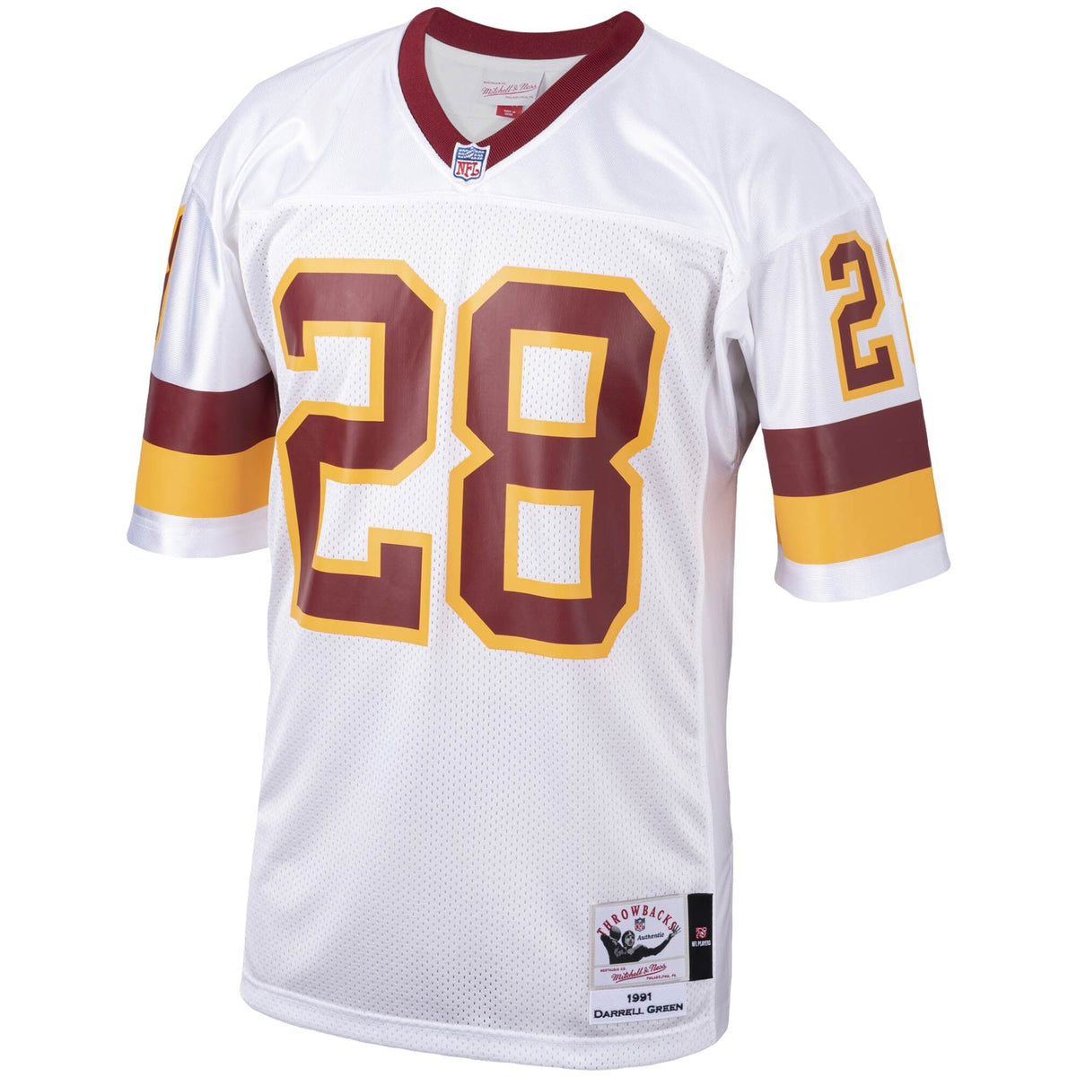 Washington Football Team 1991 Darrell Green White Authentic Throwback Retired Player Jersey