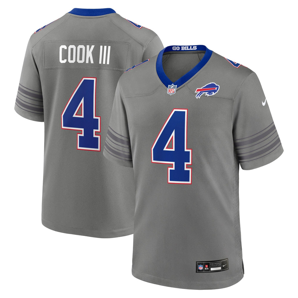 Buffalo Bills James Cook III Gray Nickel City Game Jersey