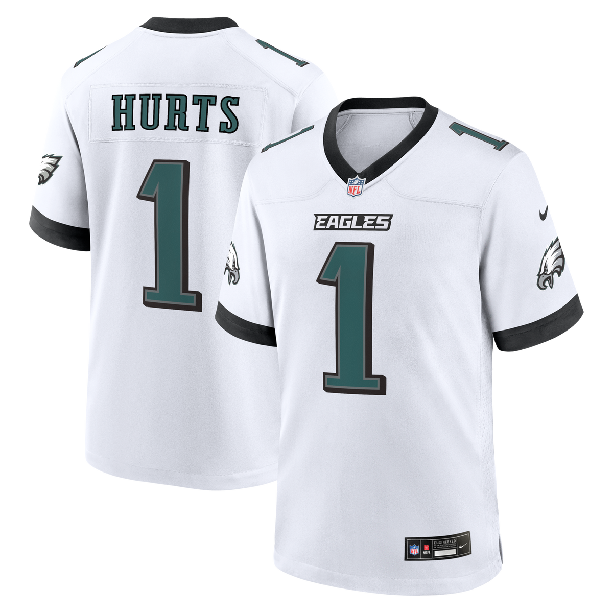 Philadelphia Eagles Jalen Hurts White Game Jersey