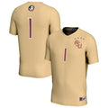 #1 Florida State Seminoles Lightweight Collegiate Soccer Fashion Jersey - Gold