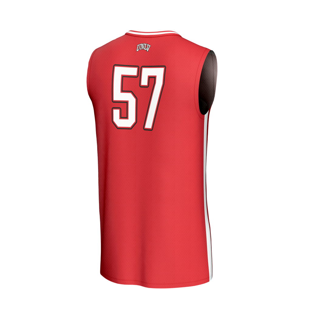 #57 UNLV Rebels Lightweight Collegiate Basketball Fashion Jersey - Cardinal