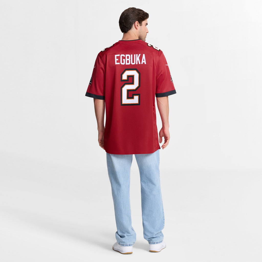 Tampa Bay Buccaneers Emeka Egbuka Red Team Game Jersey