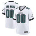 Philadelphia Eagles White White Custom Game Jersey