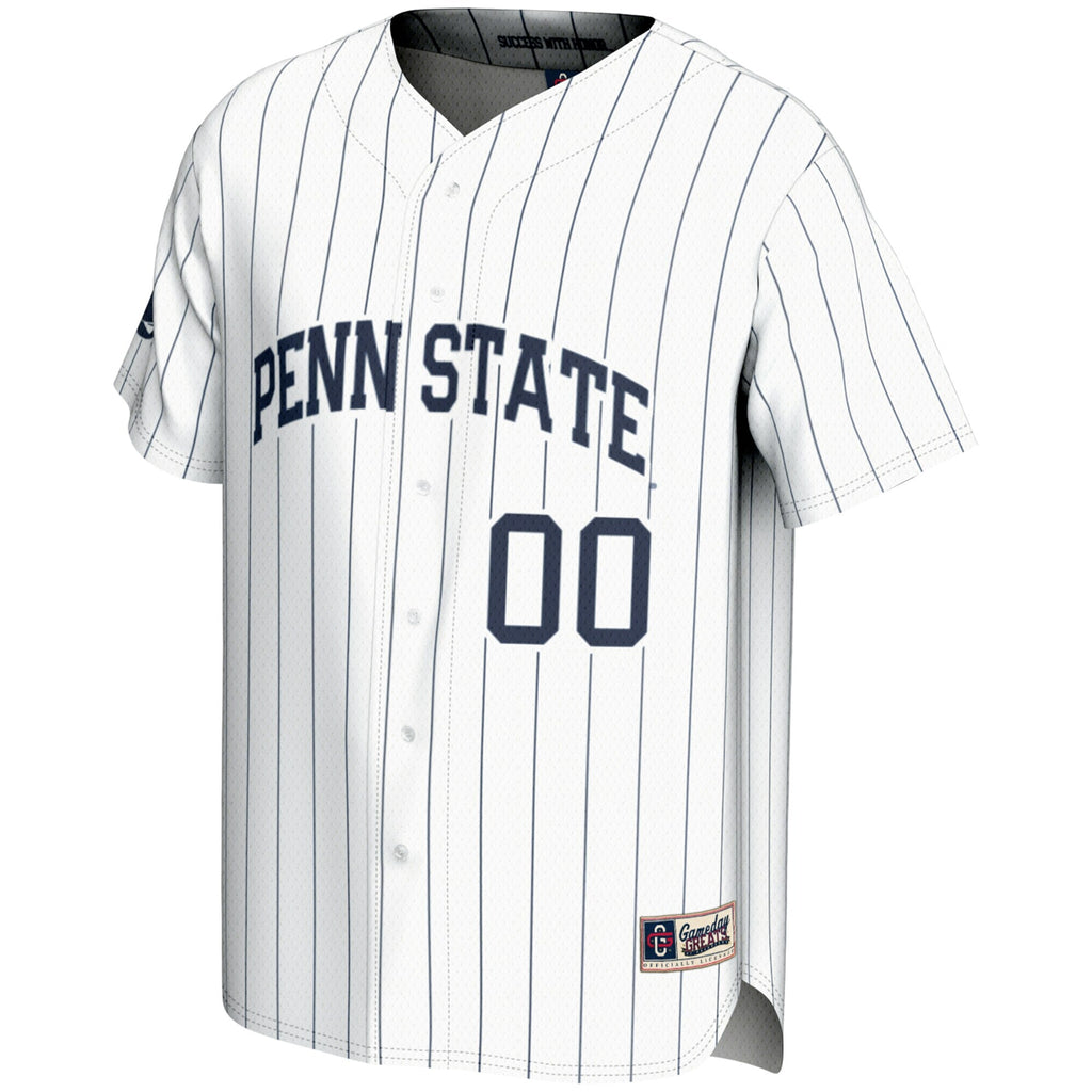 Penn State Nittany Lions NIL Pick-A-Player Lightweight Baseball Jersey - White