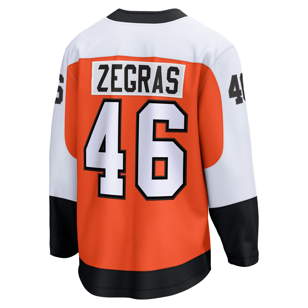 Philadelphia Flyers Trevor Zegras Orange Home Breakaway Jersey