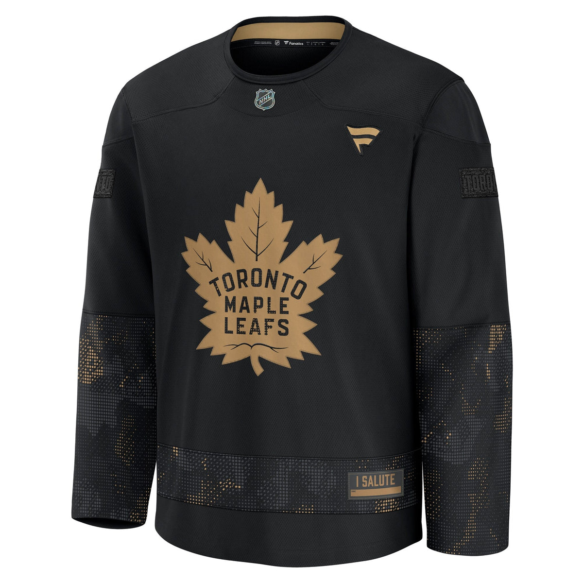Toronto Maple Leafs Black 2024 Military Appreciation Practice Jersey